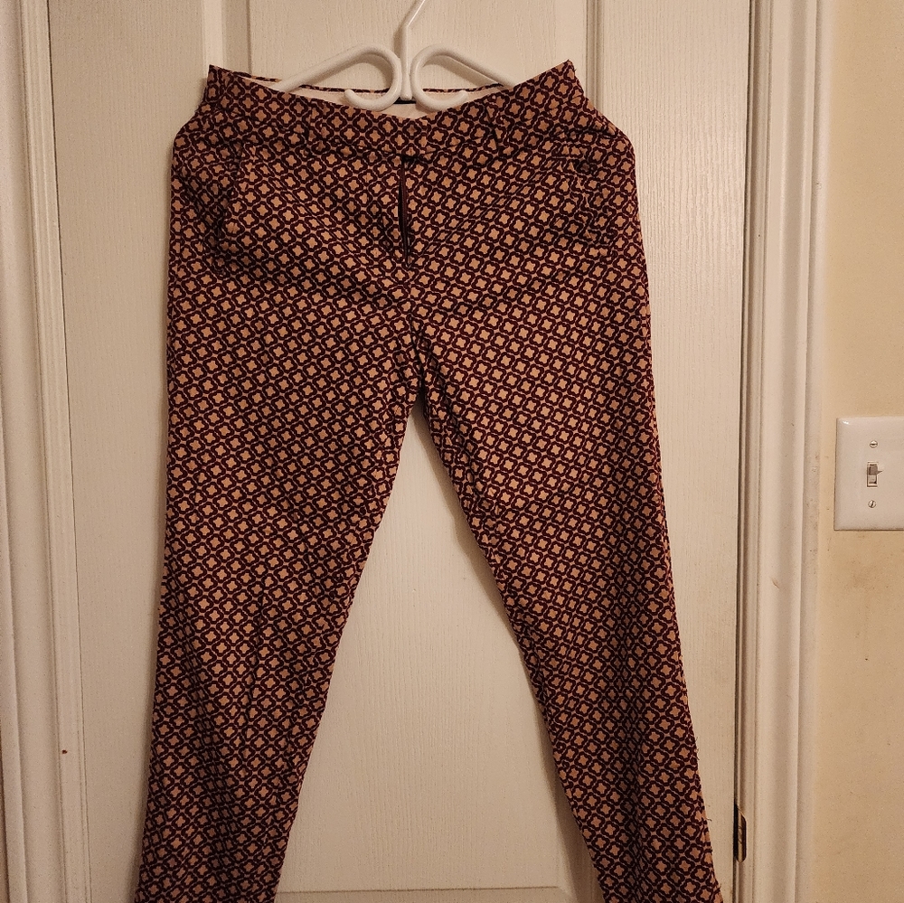 H&m print fitted pants